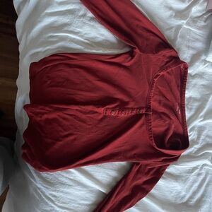 Old Navy Burgundy Long Sleeve Top